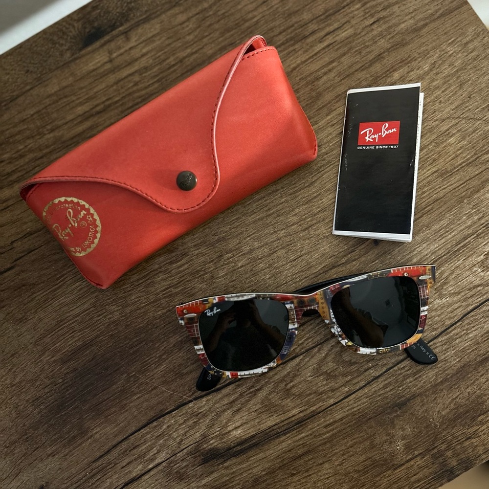 Ray-Ban Wayfarer Rb2140 1121 Multi Sunglasses - image 5